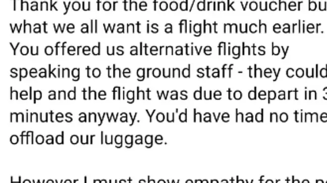 Tracy-Ann Kitching let her feelings know on Facebook