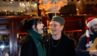 Bono joins annual Christmas Eve busking session in Dublin city centre – The Irish Times