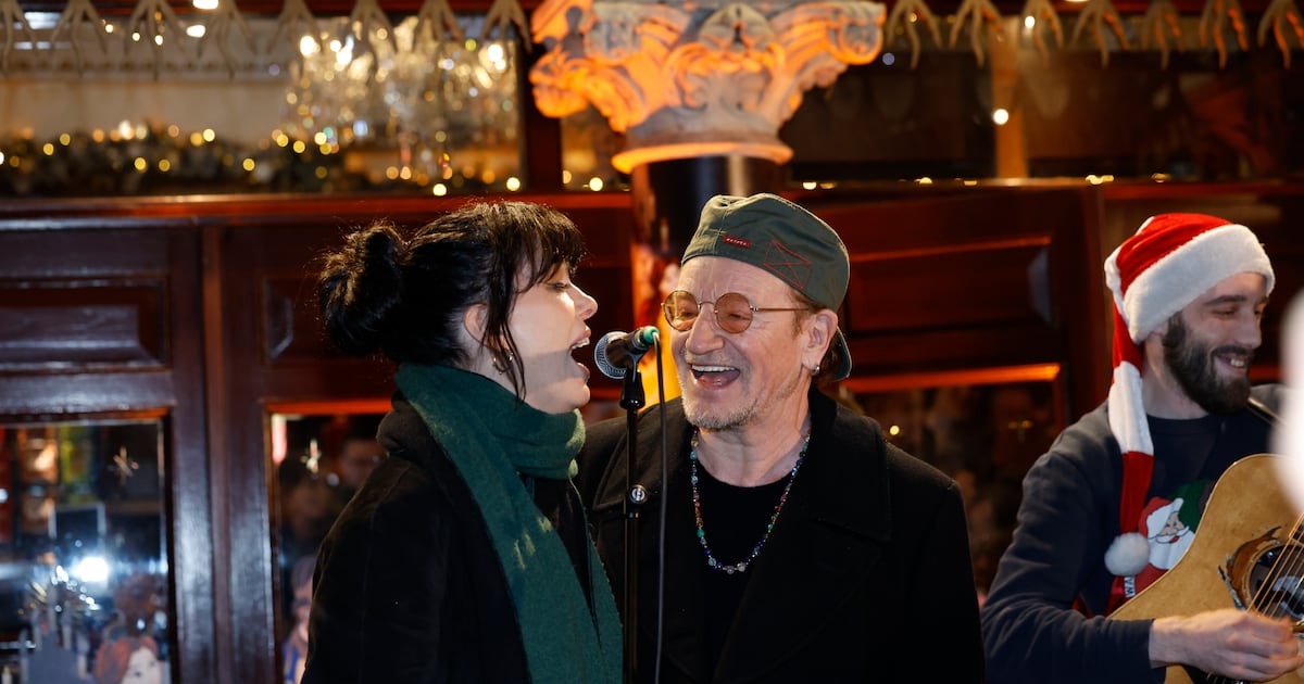 Bono joins annual Christmas Eve busking session in Dublin city centre – The Irish Times