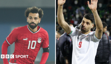 Egypt striker Mohamed Salah and Iran's Mehdi Taremi