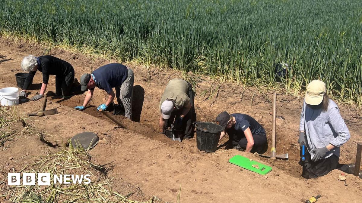 The amulet is a dark silver colour with a flint inside. The outside of the charm is decorated with carvings.