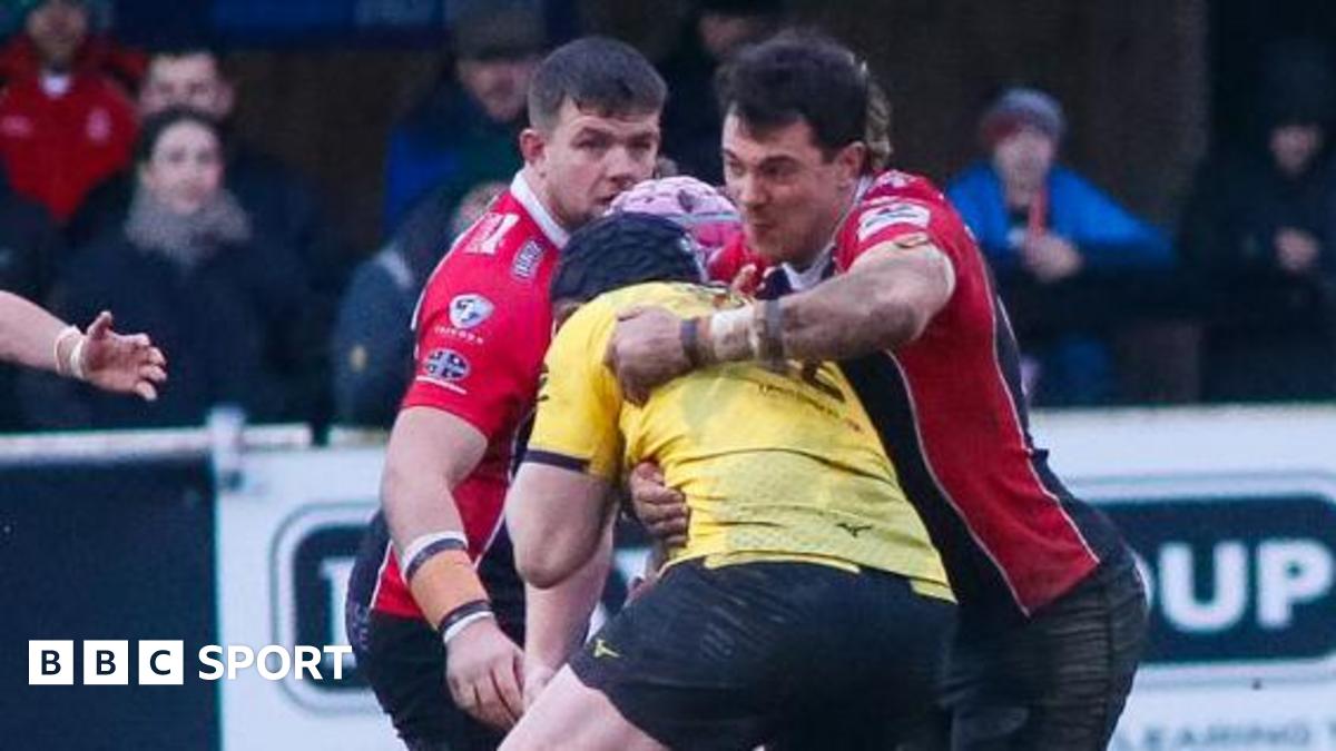 Action from Cornish Pirates' loss to Ealing