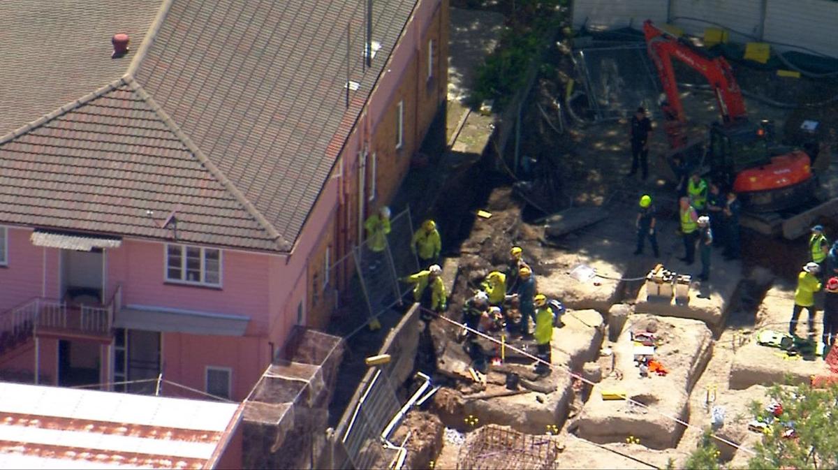 Brisbane man killed as retaining wall collapses on a construction site in West End