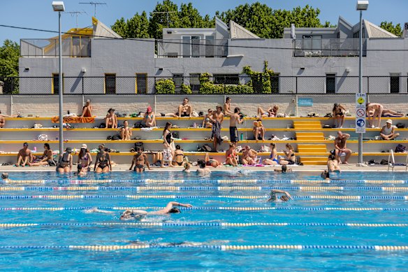 Victorians love their local pools: Fitzroy Pool on a hot December afternoon last year – more than 30 years after a grassroots campaign to save the pool.
