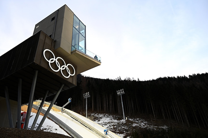 The Predazzo ski jumping hill