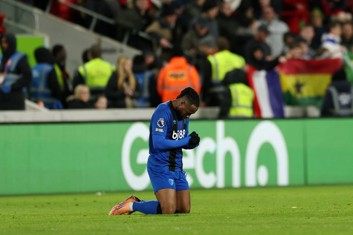 Antoine Semenyo of AFC Bournemouth, against Brentford