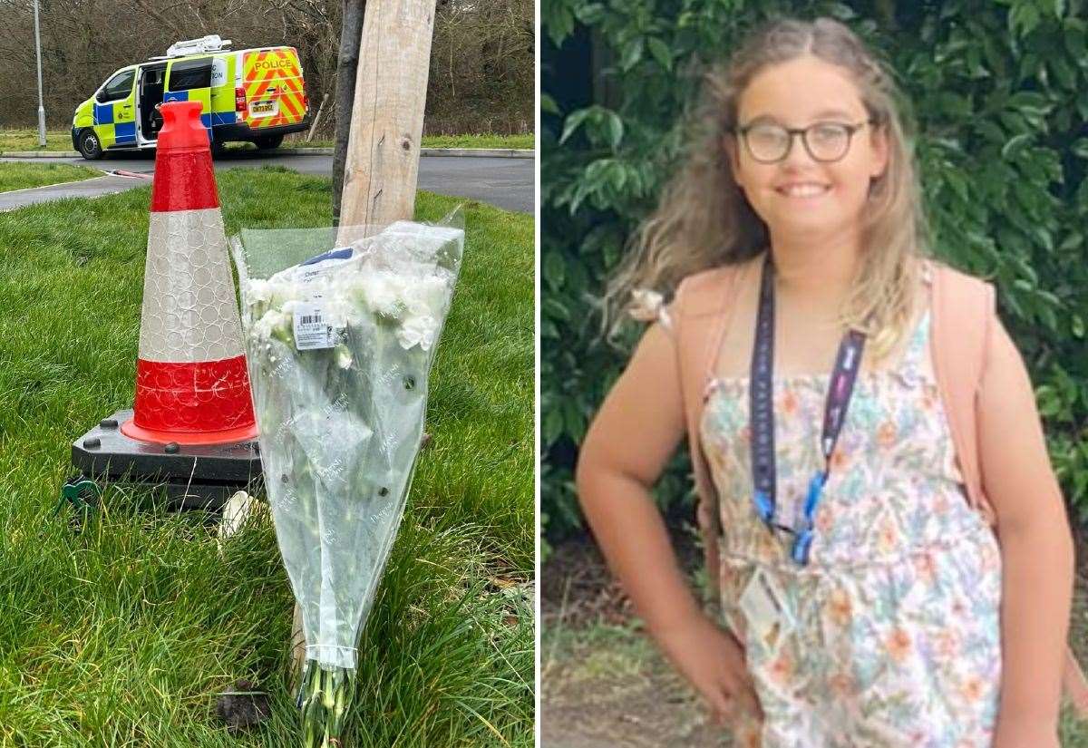 Girl dies in house fire in Hamstreet, near Ashford, as police tape off street and forensics and fire crews at scene