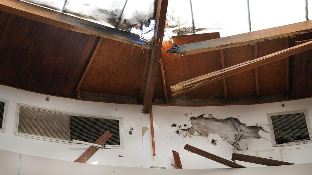 הפגיעה הישירה בקניון נחמיה בקריית שמונה