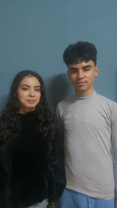 Asmahan (17) and Mustafa Sorour (14)  are waiting to travel to Ireland from Syria after hundreds were promised resettlement here. Photograph: Sally Hayden