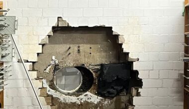 Thieves drill into a German bank vault