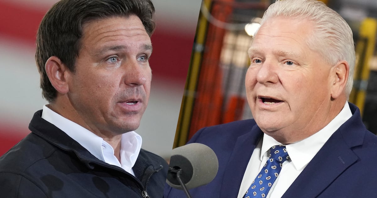 Florida governor Ron DeSantis takes hit at Doug Ford