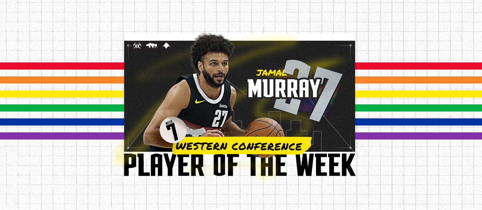 JAMAL MURRAY NAMED NBA WESTERN CONFERENCE PLAYER OF THE WEEK - NBA