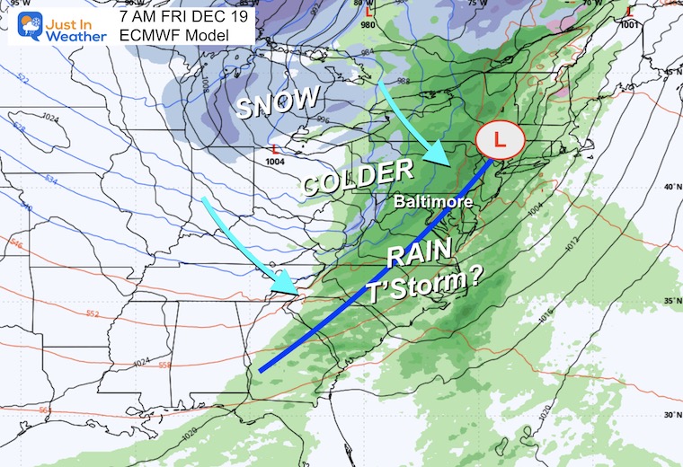December 13 weather storm forecast Thursday