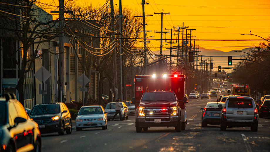 fire truck on a street