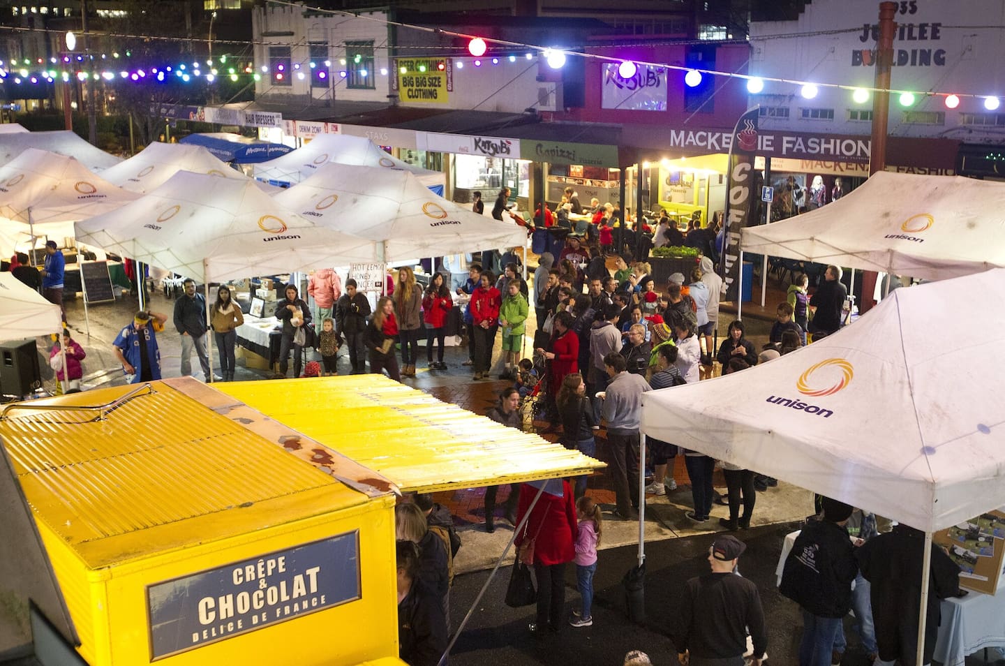 Matariki celebrations at the Night Market when it was in the city centre. Photo/ Ben Fraser