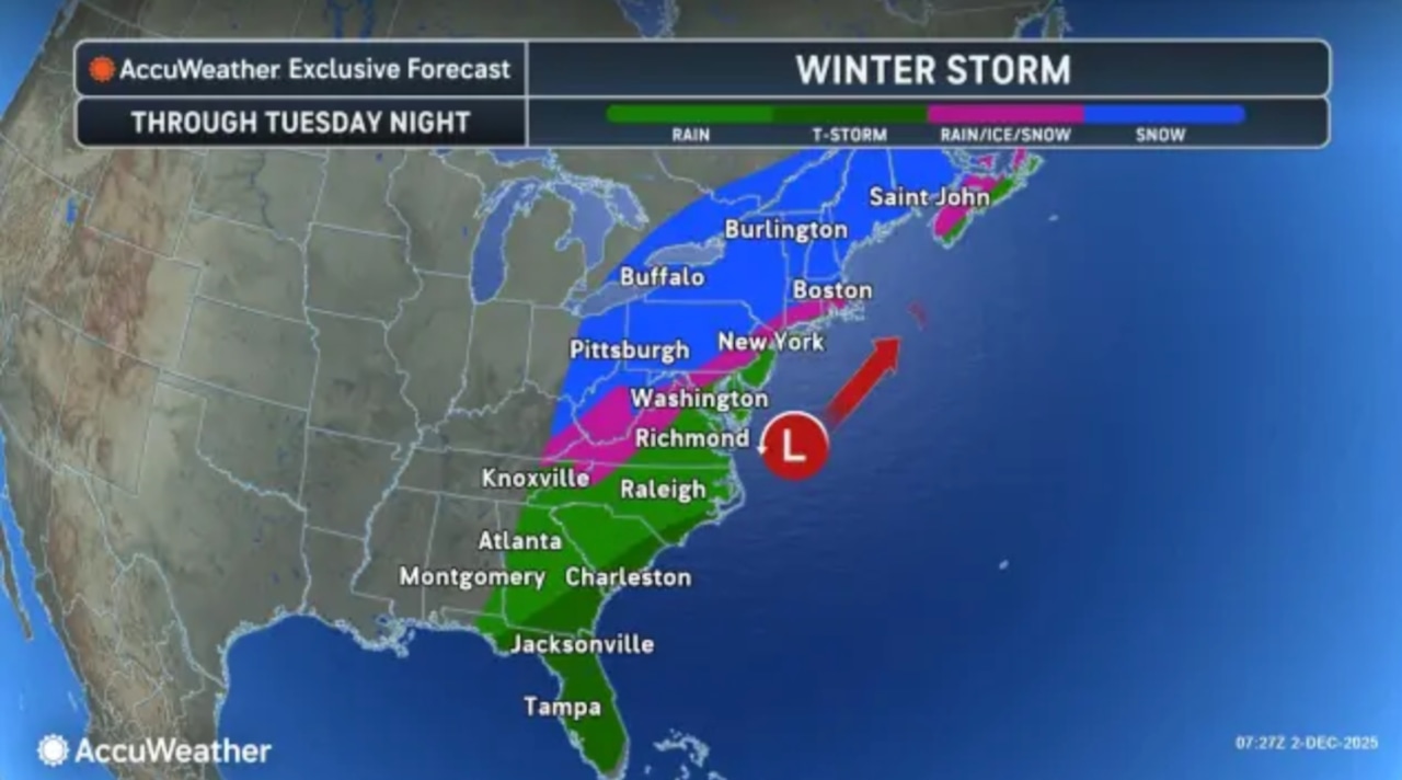 N.J. weather: Snow, ice, freezing rain in forecast for today, Tuesday