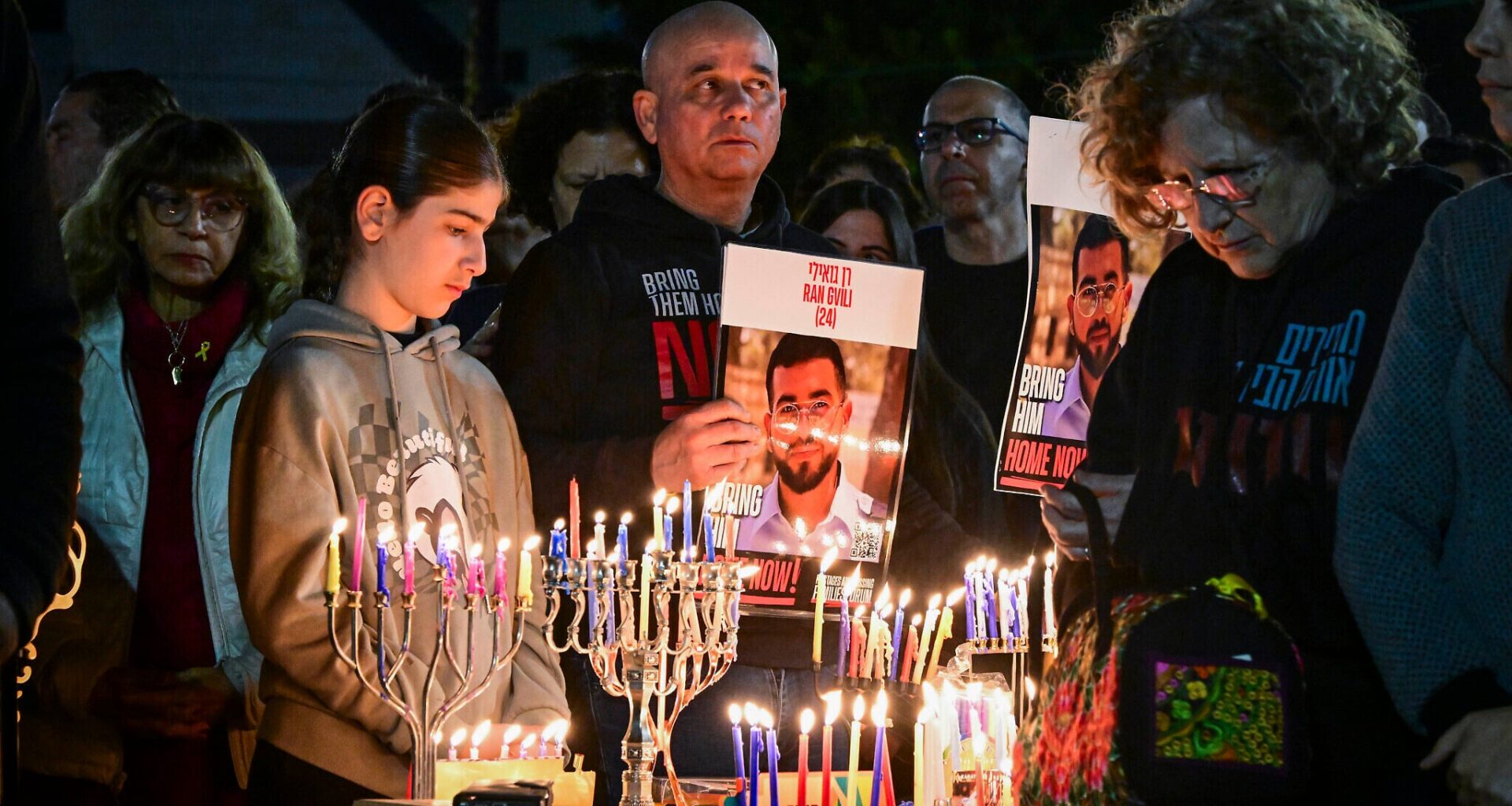 'Won't give up': Hostages Square candle-lighting held to urge release of Ran Gvili