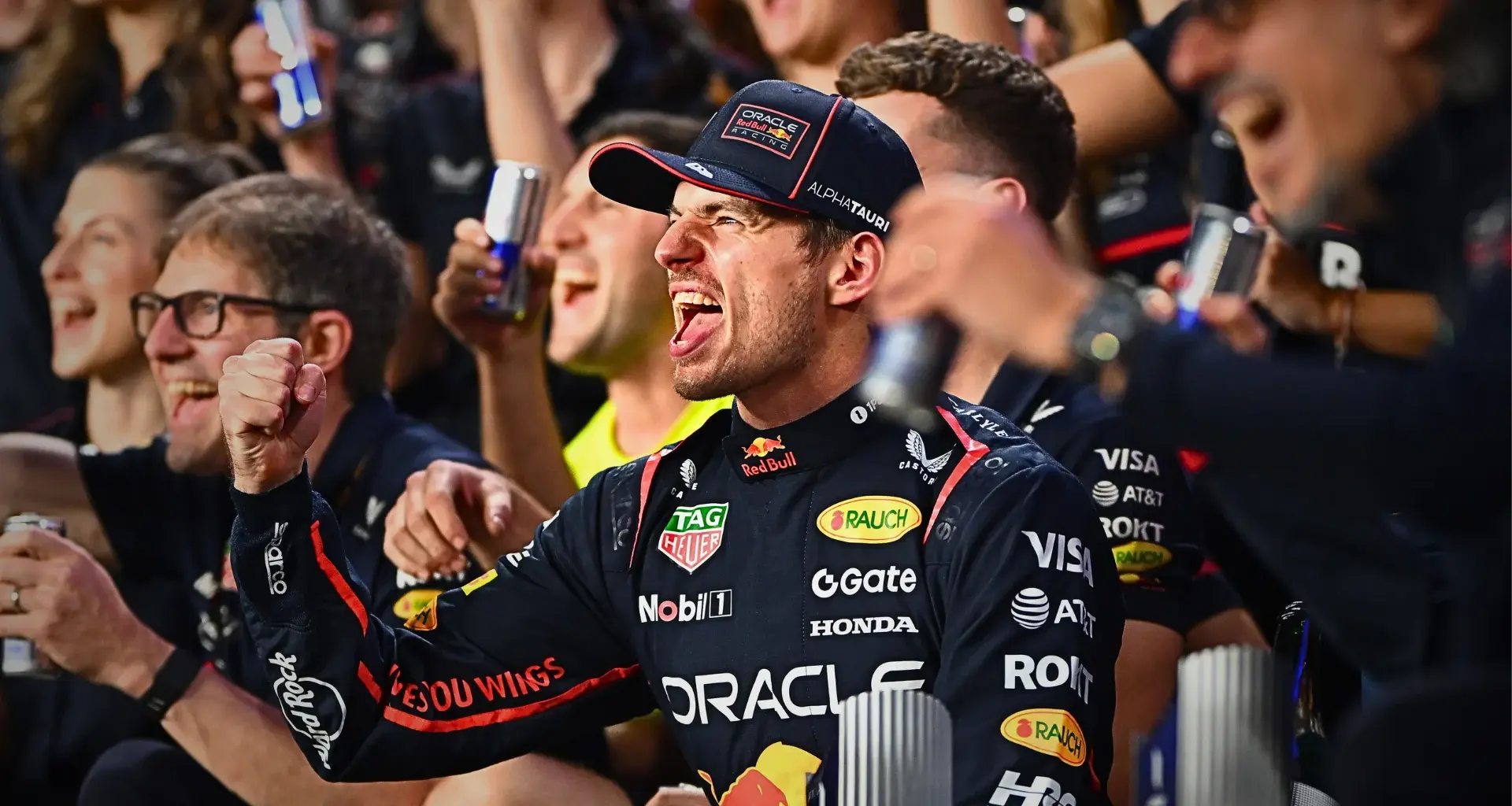 Tennis star Novak Djokovic was on hand to present the trophies to the top three in Saturday's Sprint