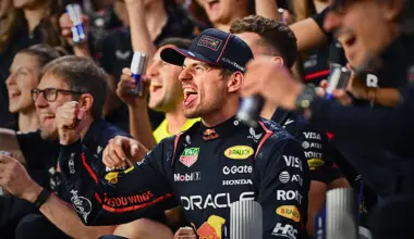 Tennis star Novak Djokovic was on hand to present the trophies to the top three in Saturday's Sprint