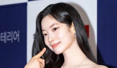 TWICE's Dahyun in Black Ribbon Dress at Chunsa Film Festival - 조선일보