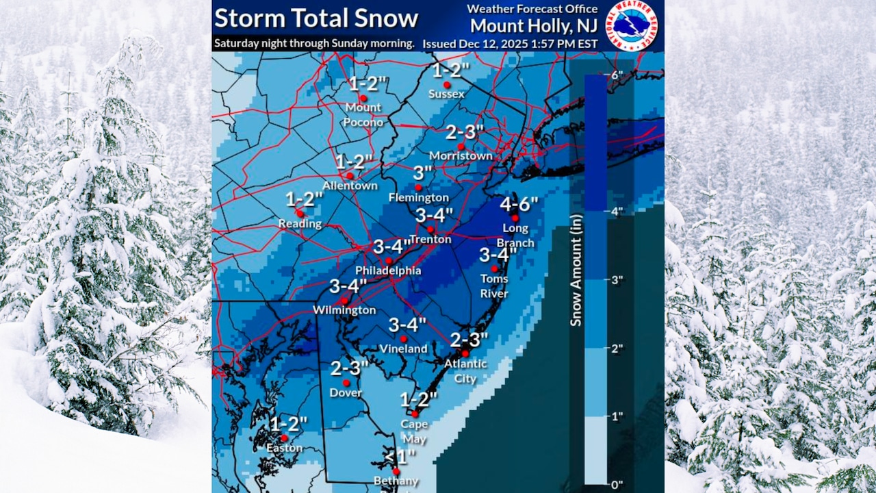 NJ snow forecast