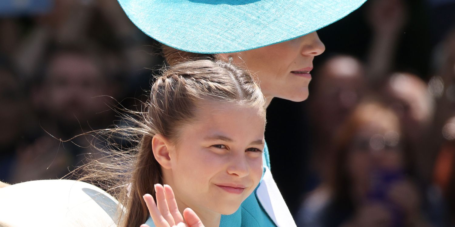 Princess Charlotte Is Princess Diana's Mini-Me in a Blue Velvet Dress