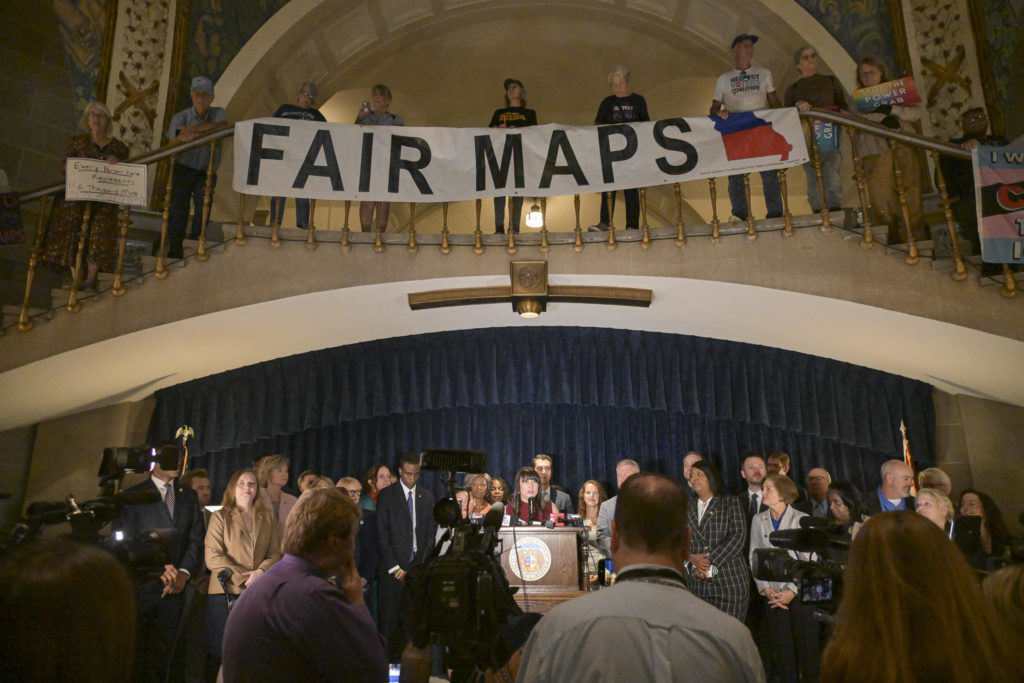 Activists Protest Against The Missouri Republican Redistricting Plan In Jefferson City