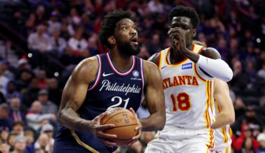 76ers' Joel Embiid (knee) out Tuesday vs. Celtics