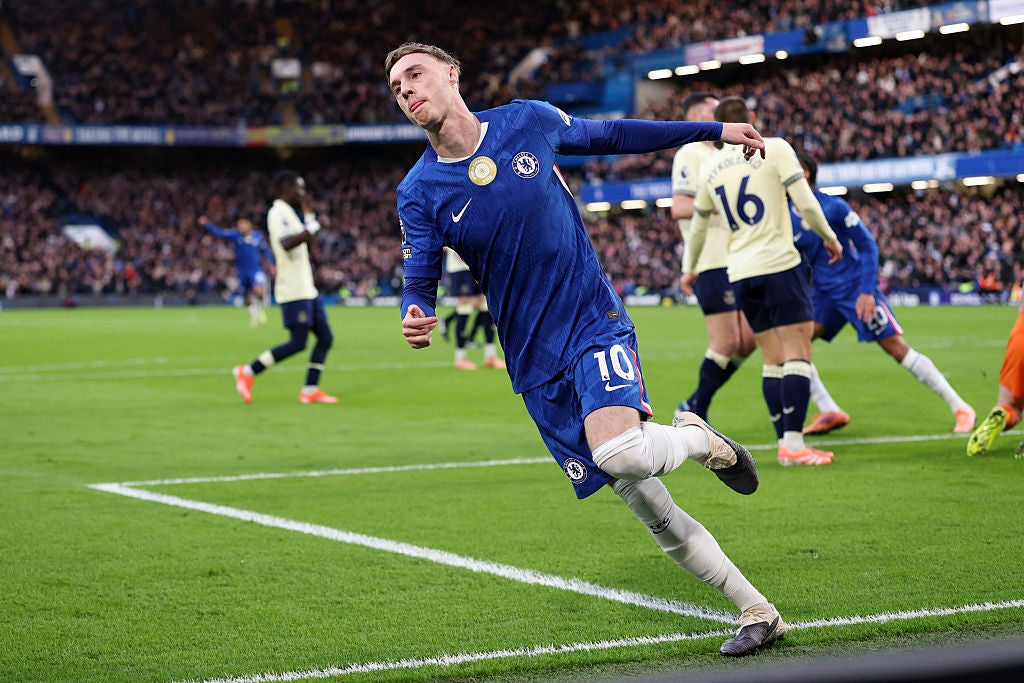 Palmer opened the scoring with his first Premier League goal in three months