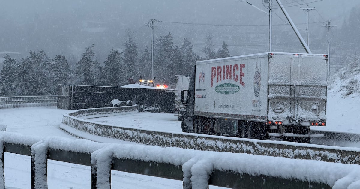 Trans-Canada Highway closed in B.C. Interior due to collisions, avalanche risk - CTV News