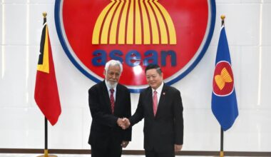 Secretary-General of ASEAN welcomes the Prime Minister of the Democratic Republic of Timor-Leste to the ASEAN Headquarters/ASEAN Secretariat