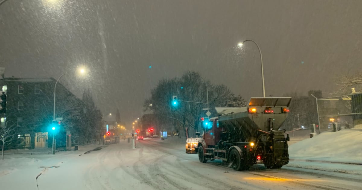 Snow squall watch in effect throughout southwestern Quebec, including Montreal - CTV News