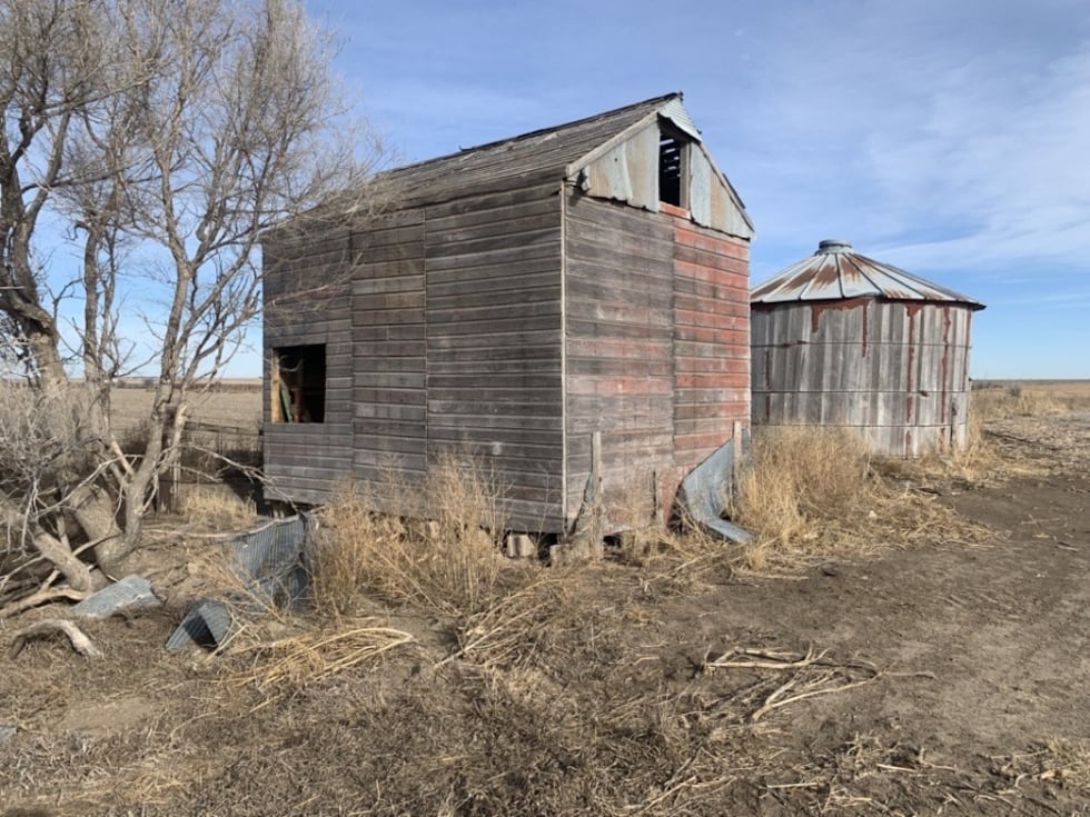 An outbuilding where a body was found.