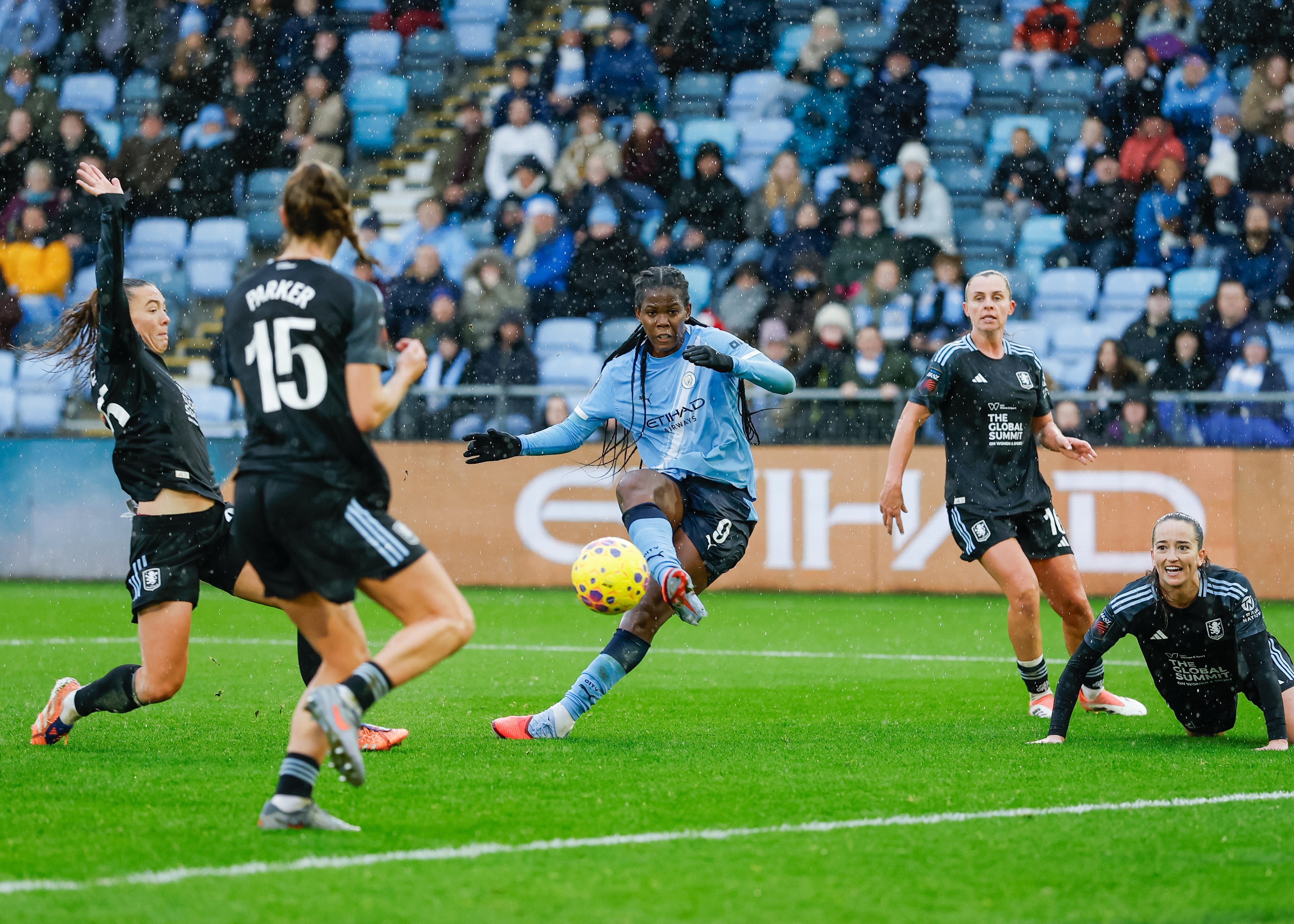 Khadija Shaw scored four against Aston Villa