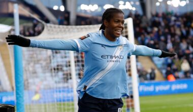 Khadija Shaw scores four as Manchester City take six-point advantage into WSL winter break