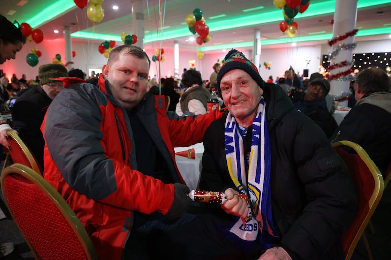 Paul Fagan (left) and Ian MacCluskey at the dinner. Photograph: Bryan O’Brien
