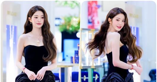 Jang Won-young Shines at BVLGARI Event with Black Rose Aura - 조선일보