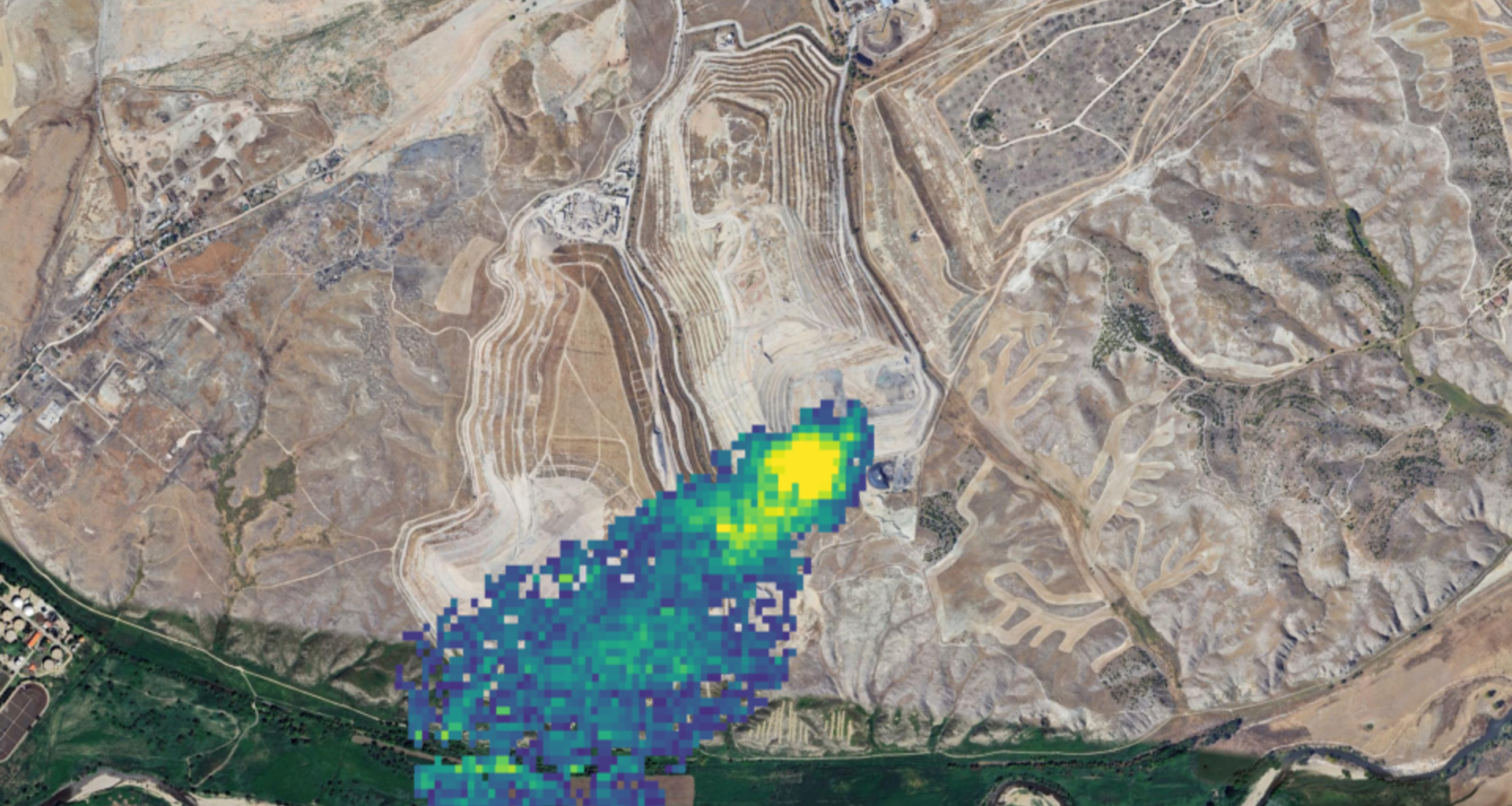 Methane from landfill site