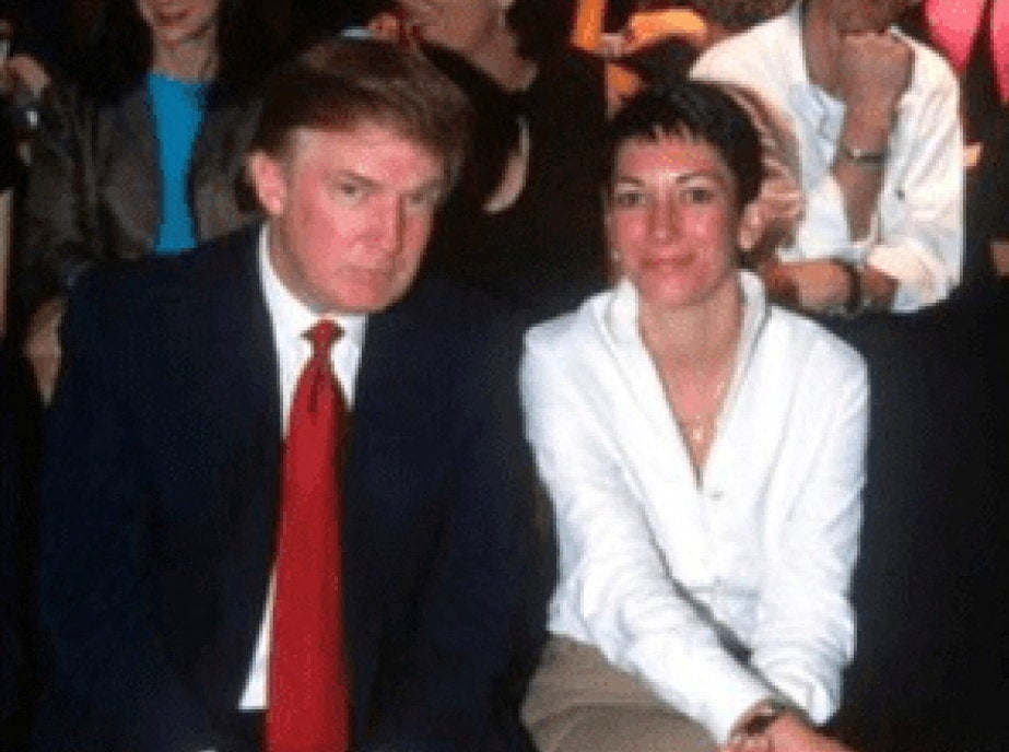 An undated and previously unseen image of Donald Trump and Ghislaine Maxwell