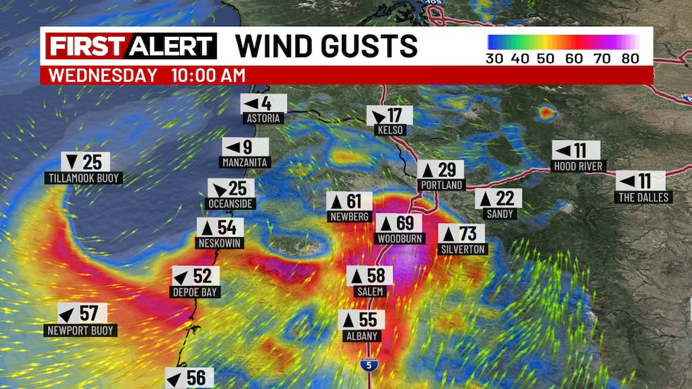 GRAF forecast wind gusts