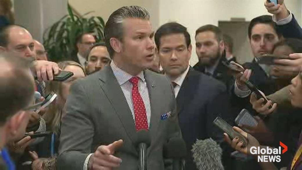 Click to play video: 'Hegseth says he’s ‘proud’ of boat strikes near Venezuela but won’t release full video'