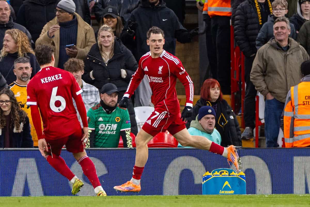 LIVERPOOL, ENGLAND - Saturday, December 27, 2025: Liverpool