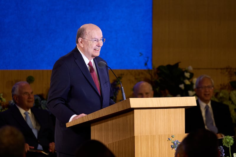 Elder Quentin L. Cook of the Quorum of the Twelve Apostles speaks at the 2025 Seminar for New Mission Leaders at the Provo Missionary Training Center in Provo, Utah, on Thursday, June 19, 2025.