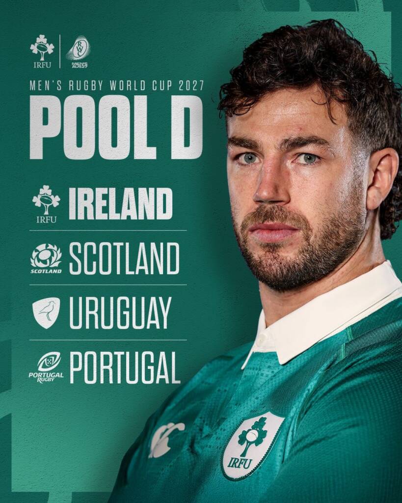 Irish Rugby | Ireland Drawn In Pool D For Rugby World Cup 2027