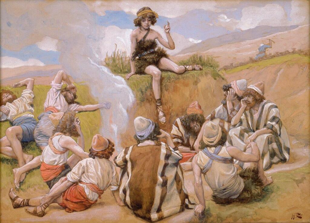 'Joseph Reveals His Dream to His Brethren', a watercolor circa 1896–1902 by James Tissot 