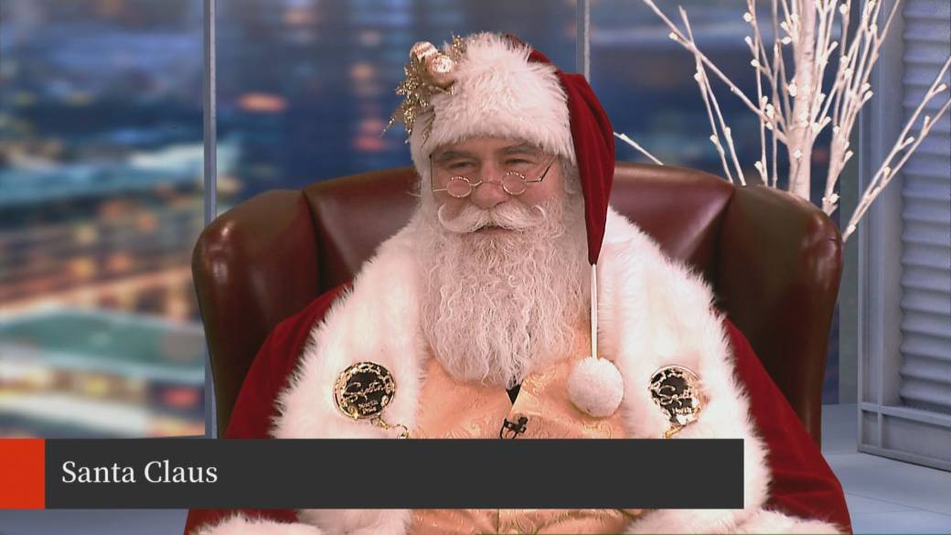 Click to play video: 'A special drop in from Santa Claus:  North Pole secrets and holiday cheer'