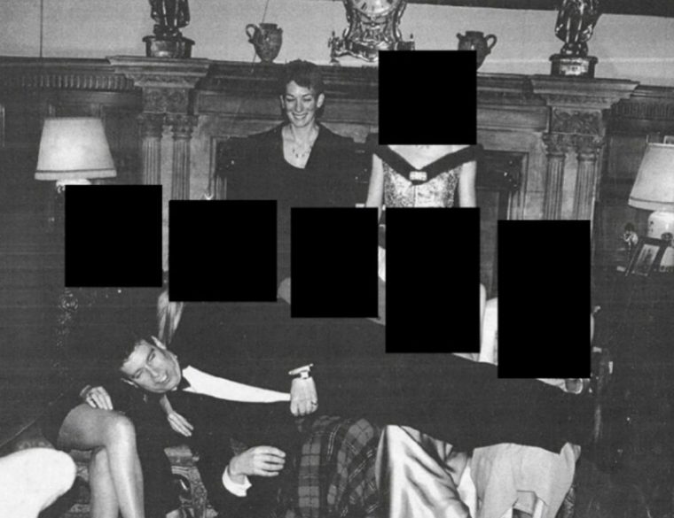 BEST QUALITY AVAILABLE Undated handout photo issued by the US Department of Justice of a photograph appearing to show Andrew Mountbatten-Windsor reclining across the laps of five people has been released in the latest tranche of Epstein files. He appears to be smiling with his eyes closed and his head nearly resting on a woman's lap while Ghislaine Maxwell stands above peering and smiling in the undated picture. Issue date: Friday December 19, 2025. PA Photo. Photo credit should read: US Department of Justice/PA Wire NOTE TO EDITORS: This handout photo may only be used for editorial reporting purposes for the contemporaneous illustration of events, things or the people in the image or facts mentioned in the caption. Reuse of the picture may require further permission from the copyright holder.