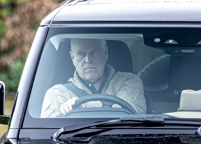 Andrew Mountbatten-Windsor leaves royal lodge in his car Andrew Mountbatten-Windsor leaves royal Lodge, Windsor, UK - 22 Dec 2025