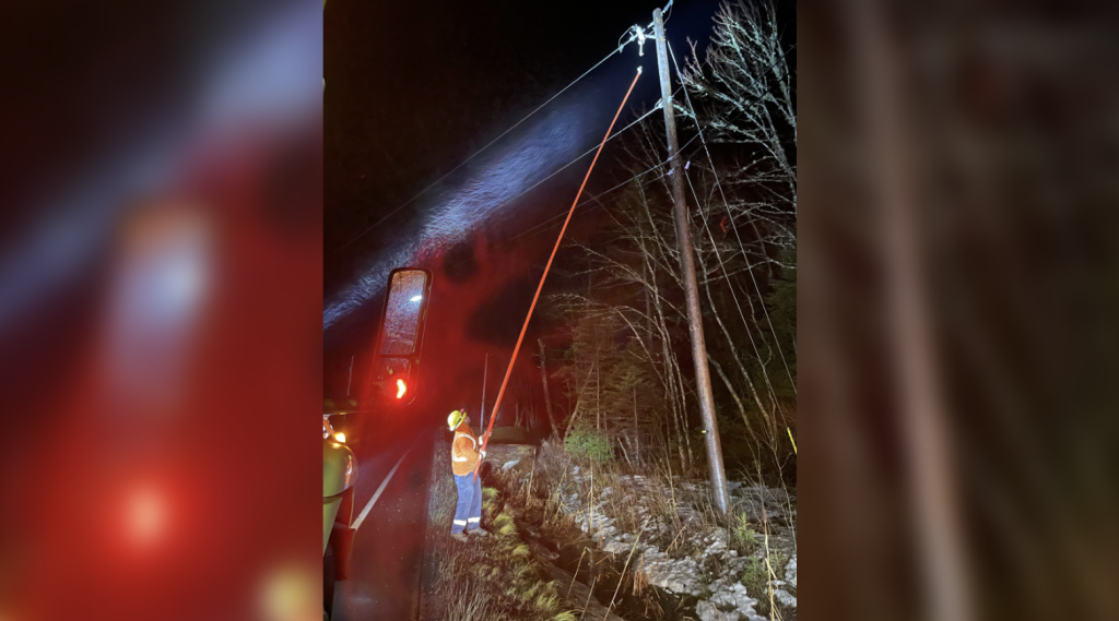 Crews work to restore power across the province. Photo courtesy of Nova Scotia Power