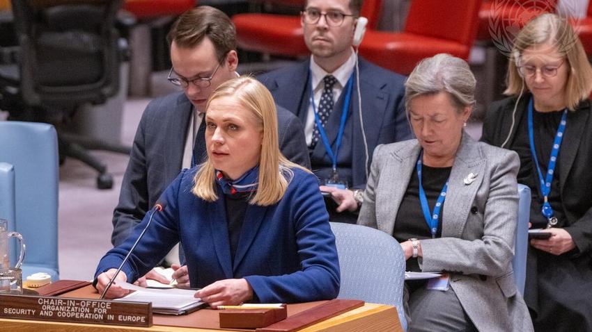 OSCE Chair calls for respect for shared principles and strengthening multilateralism in her address to the UN Security Council